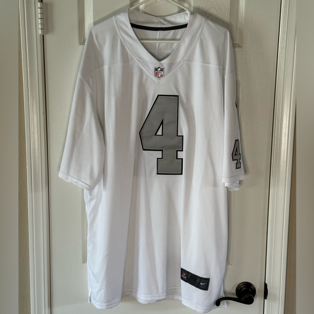 Nike Derek Carr Las Vegas Raiders Football Jersey, never worn, new, no tags